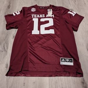 New Adidas Texas A&M Jersey Stitched #12 Multiple Sizes